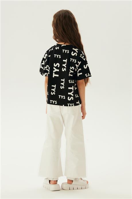 Tyess Kız Çocuk Siyah T-Shirt