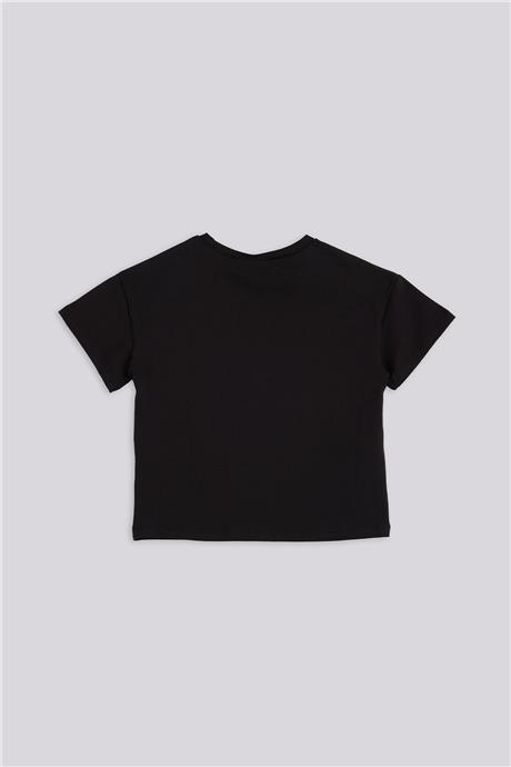 Tyess Kız Çocuk Siyah T-ShirtTyess Kız Çocuk Siyah T-Shirt