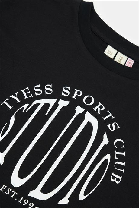 Tyess Kız Çocuk Siyah Tshirt