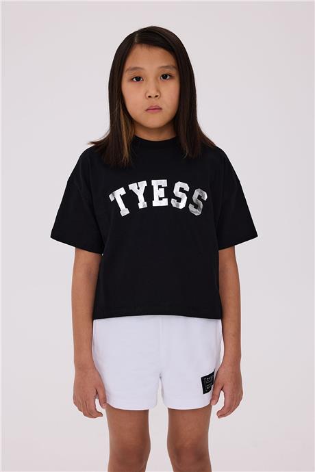 Tyess Kız Çocuk Siyah TshirtTyess Kız Çocuk Siyah Tshirt