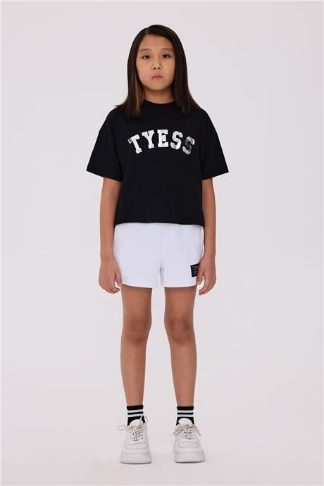 Tyess Kız Çocuk Siyah TshirtTyess Kız Çocuk Siyah Tshirt