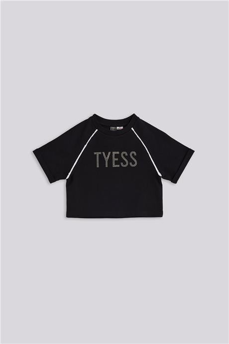 Tyess Kız Çocuk Siyah TshirtTyess Kız Çocuk Siyah Tshirt