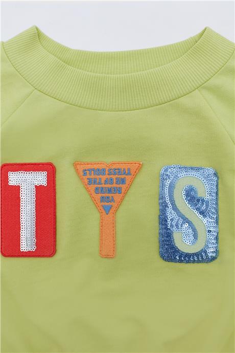 Tyess Kız Çocuk Yeşil S-Shirt