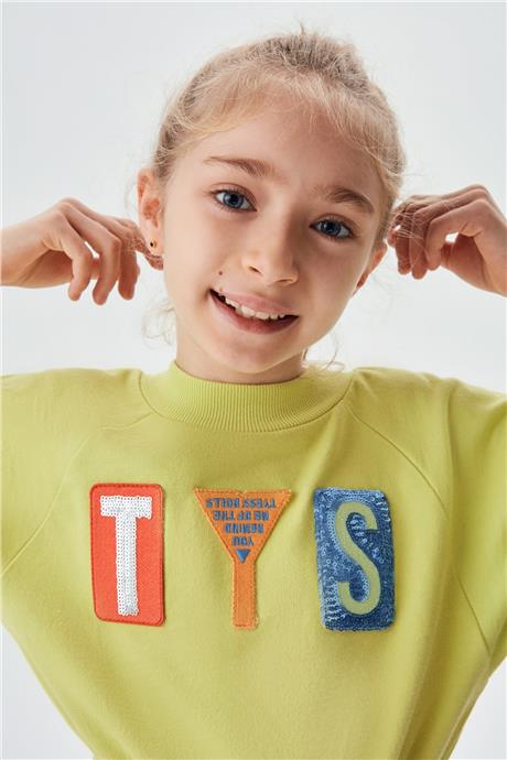 Tyess Kız Çocuk Yeşil S-Shirt