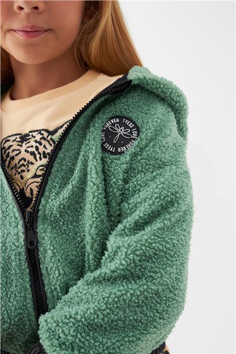 Tyess Kız Çocuk Yeşil Sweatshirt