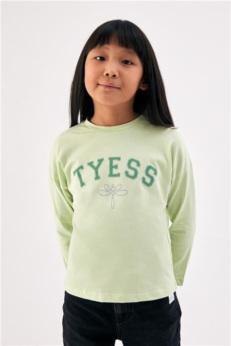 Tyess Kız Çocuk Yeşil T-Shirt