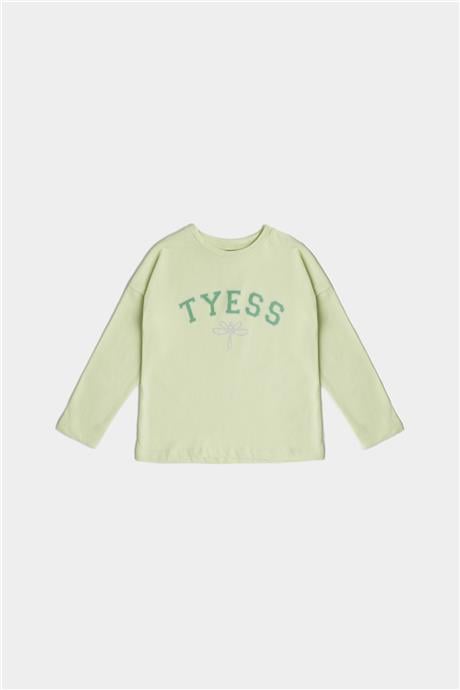 Tyess Kız Çocuk Yeşil T-Shirt