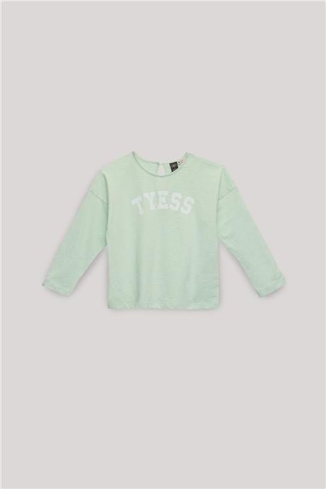 Tyess Kız Çocuk Yeşil Tshirt