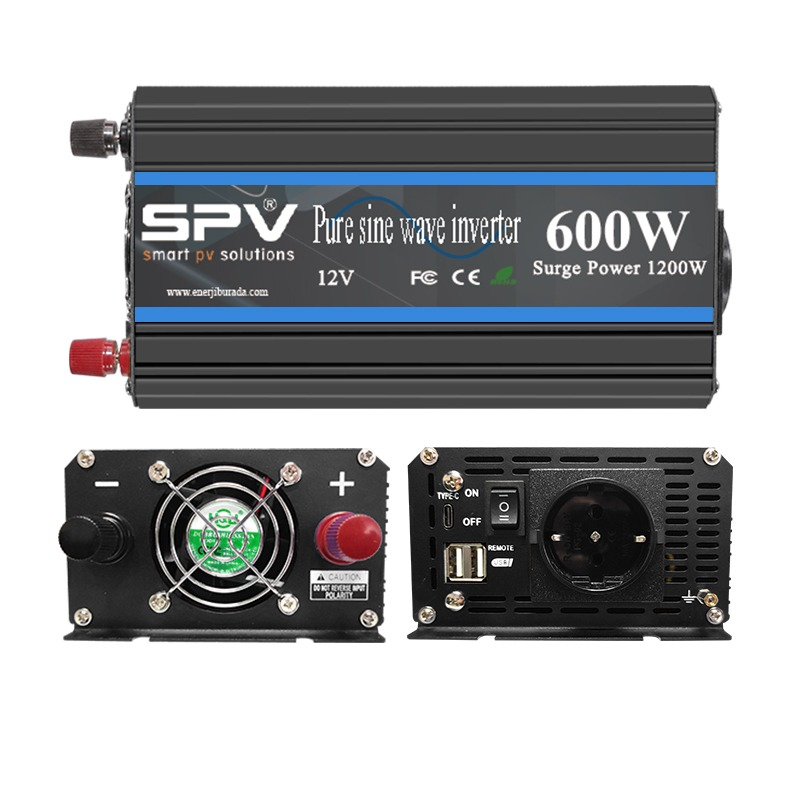 SPV 600W 12V Tam Sinüs İnverter