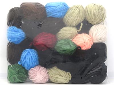 1000 gr ICE YARNS Leftover Chenille Yarns MIXED LOT (100% MicroFiber) Yarn Multicolor