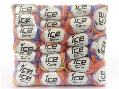 1200 gr ICE YARNS Chain Yarns MIXED LOT Hand Knitting Yarn Multicolor