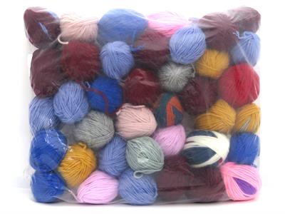 1200 gr ICE YARNS Plain Leftover Yarns MIXED LOT Hand Knitting Yarn Multicolor
