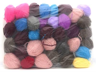 1200 gr ICE YARNS Plain Leftover Yarns MIXED LOT Hand Knitting Yarn Multicolor