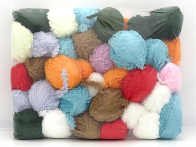 1200 gr ICE YARNS Puffy Leftover Yarns MIXED LOT Hand Knitting Yarn Multicolor