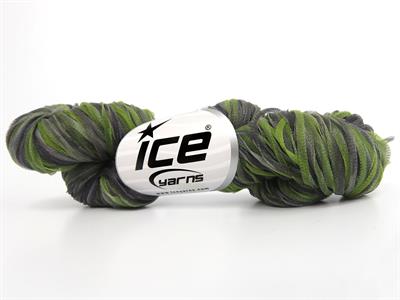 12x25gr. SPIRAL AIR RIBBON Yeşil Tonları, Gri Tonları  Şerit, Yazlık İplikler, Zincir