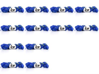 12x25gr. SPIRAL AIR RIBBON Yeşil Tonları, Mavi Tonları  Şerit, Yazlık İplikler, Zincir