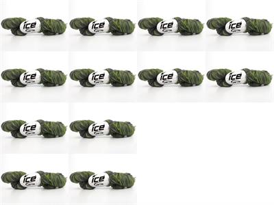 12x25gr. SPIRAL AIR RIBBON Yeşil Tonları, Gri Tonları  Şerit, Yazlık İplikler, Zincir