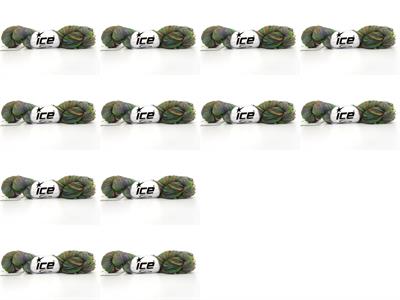 12x25gr. SPIRAL AIR RIBBON Yeşil, Turuncu, Turkuaz, Gri  Şerit, Yazlık İplikler, Zincir