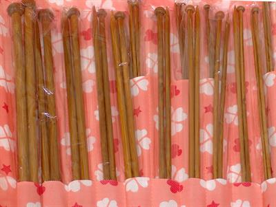 18 Sizes Bamboo Knitting Needles .