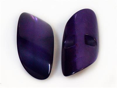 2 Buttons - 4cmx2cm Purple
