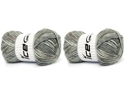 2x150gr. JEANS WOOL BULKY Yün, Akrilik Gri Melanj Kışlık, Yün, Kalın, Akrilik