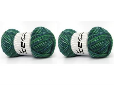 2x150gr. JEANS WOOL BULKY Yün, Akrilik Yeşil Tonları, Mavi Tonları Kışlık, Yün, Kalın, Akrilik