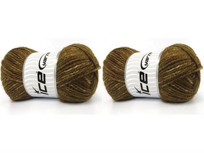 2x150gr. JEANS WOOL BULKY Yün, Akrilik Kahverengi Melanj Kışlık, Yün, Kalın, Akrilik