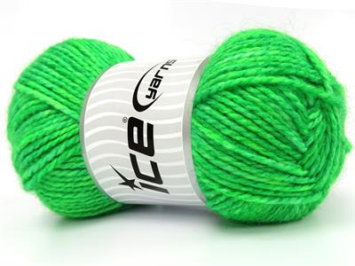 2x150gr. JEANS WOOL BULKY Yün, Akrilik Yeşil Melanj Kışlık, Yün, Kalın, Akrilik