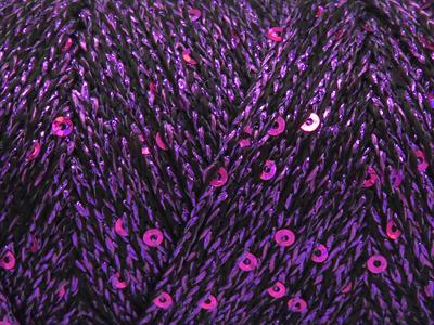 2x200gr. MACRAME GLITZ PAILLETTE Metalik Simli Mor Metalik Simli, Yazlık İplikler, Makrame, Boncuklu Pullu, Tığ İşi, Worsted