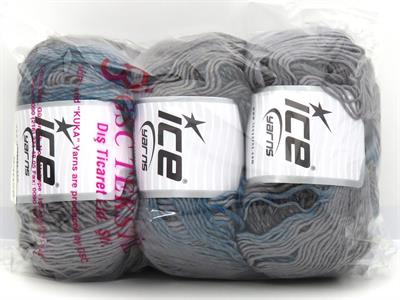300 gr ICE YARNS Mirage Color Yarns MIXED LOT (50% Wool) Yarn Multicolor