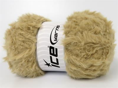 3x100gr. BUNNY FUR  Açık Kamel Yumoş, Sakallı, Kışlık, Çok Kalın