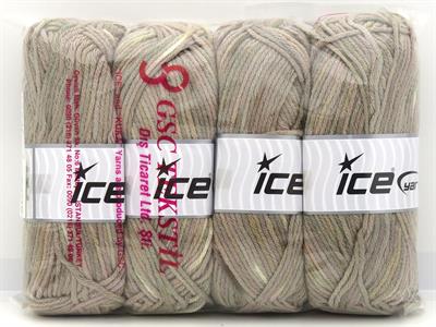 400 gr ICE YARNS Carnevale Yarns MIXED LOT Hand Knitting Yarn Multicolor
