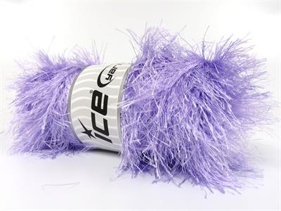 400 gr ICE YARNS EYELASH BULKY 400GR Hand Knitting Yarn Light Lilac