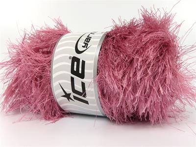 400 gr ICE YARNS EYELASH BULKY 400GR Hand Knitting Yarn Antique Pink