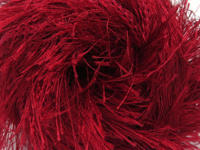 400 gr ICE YARNS EYELASH BULKY 400GR Hand Knitting Yarn Red