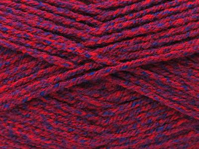 4x100gr. ALWAYS A CLASSIC Akrilik Mavi, Mor, Kırmızı Kışlık, Düz iplikler, 100% Akrilik