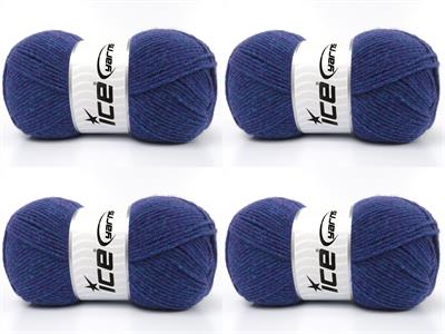 4x100gr. ALWAYS A CLASSIC Akrilik Mor, Turkuaz Kışlık, Düz iplikler, 100% Akrilik