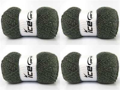 4x100gr. ALWAYS A CLASSIC Akrilik Açık Koyu Yeşil Gri Kışlık, Düz iplikler, 100% Akrilik