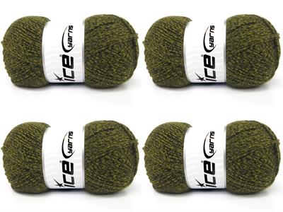 4x100gr. ALWAYS A CLASSIC Akrilik Siyah, Altın Kışlık, Düz iplikler, 100% Akrilik