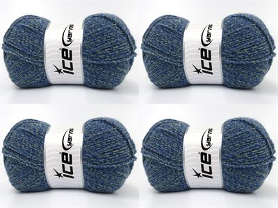 4x100gr. ALWAYS A CLASSIC Akrilik Mavi Kışlık, Düz iplikler, 100% Akrilik