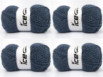 4x100gr. ALWAYS A CLASSIC Akrilik Mavi Tonları Kışlık, Düz iplikler, 100% Akrilik