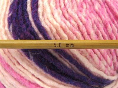 4x100gr. ANATOLIA WOOL CORD Yün, Akrilik Mor, Pembe tonları Kışlık, Yün, Batik Desenli, Akrilik