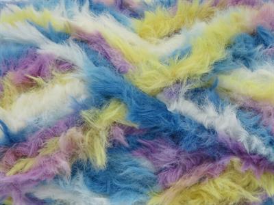 4x100gr. BUNNY FUR MULTICOLOR  Pembe, Mavi, Beyaz, Leylak, Sarı Yumoş, Sakallı, Kışlık, Çok Kalın, Batik Desenli