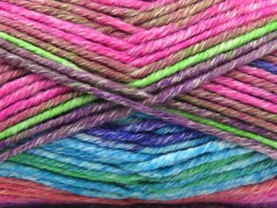 4x100gr. COTTONAC SPRAY Gökkuşağı Pamuk Çok renkli, Bebe, Yazlık İplikler, Pamuk, Batik Desenli, Kalın, Akrilik, Anti-Pilling