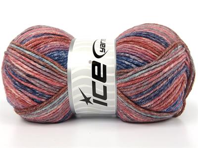 4x100gr. COTTONAC SPRAY Mavi Tonları, Mor Tonları, Somon Tonları Pamuk Çok renkli, Bebe, Yazlık İplikler, Pamuk, Batik Desenli, Kalın, Akrilik, Anti-Pilling