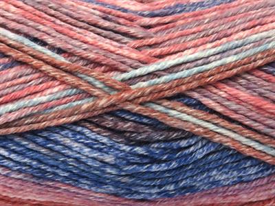 4x100gr. COTTONAC SPRAY Mavi Tonları, Mor Tonları, Somon Tonları Pamuk Çok renkli, Bebe, Yazlık İplikler, Pamuk, Batik Desenli, Kalın, Akrilik, Anti-Pilling