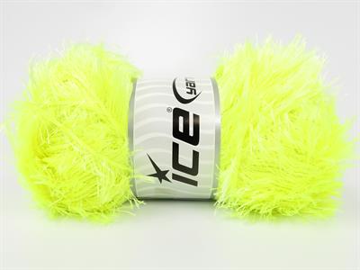 4x100gr. EYELASH 100GR Neon Yeşil  Yumoş, Sakallı, Kışlık, Kalın