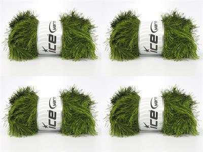 4x100gr. EYELASH 100GR Orman Yeşili  Yumoş, Sakallı, Kışlık, Kalın