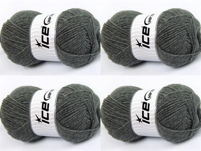4x100gr. MERINOS LIGHT Akrilik, Merino Yün Gri Lüks, Merinos, Kışlık, Yün, Akrilik