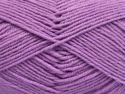 4x100gr. MERINOS LIGHT Akrilik, Merino Yün Açık Lila Lüks, Merinos, Kışlık, Yün, Akrilik